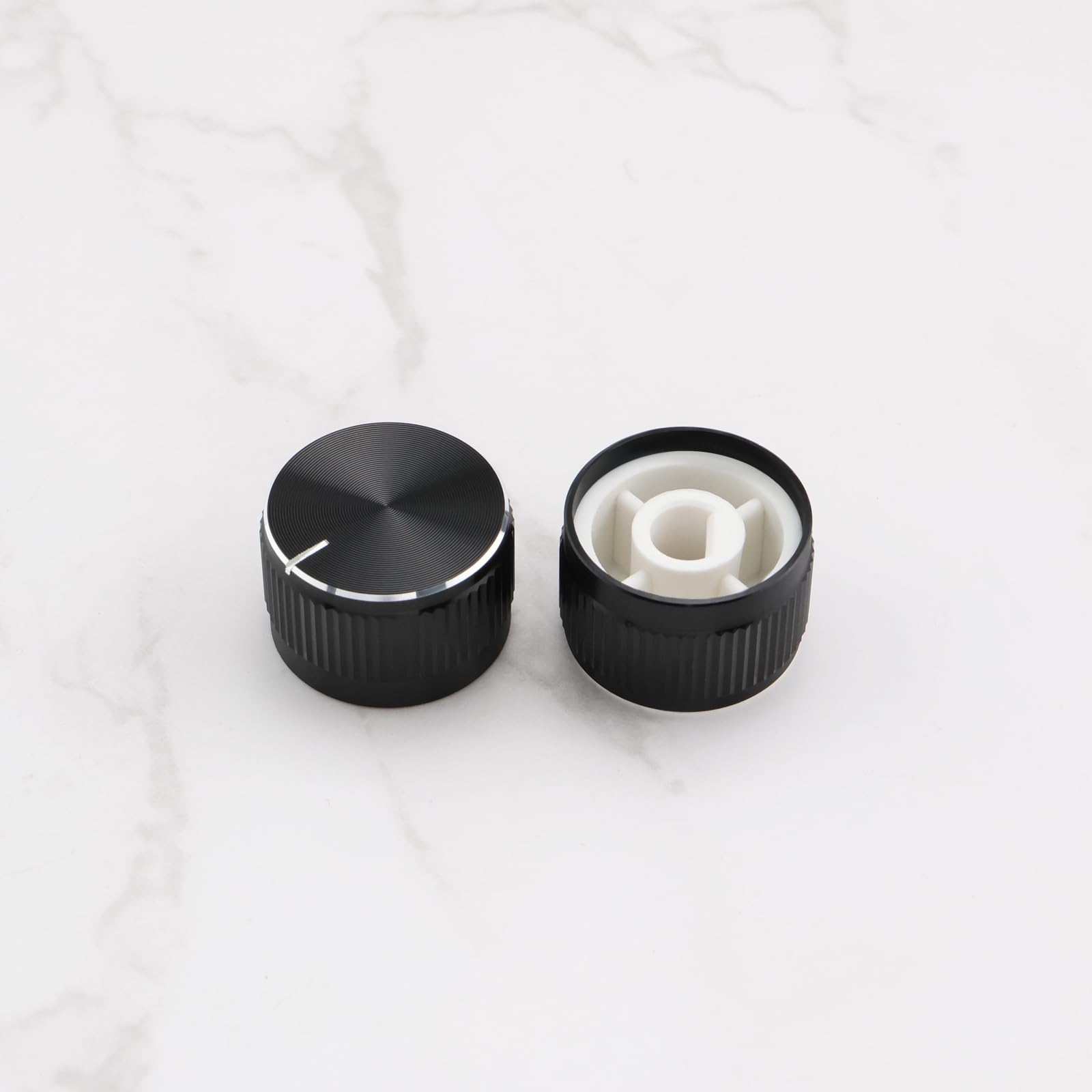 OTOTEC 2pcs D-Hole Radio Knob 20x13mm Halfshaft D-type Knob